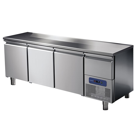 CNS Kühltisch 3-türig oder mit 6 Schubladen -2 °C/+8 °C