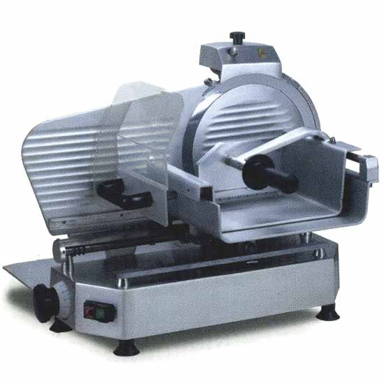 Aufschnittmaschine für Fleisch, Vertikalmodell, Messer Ø 300 mm
