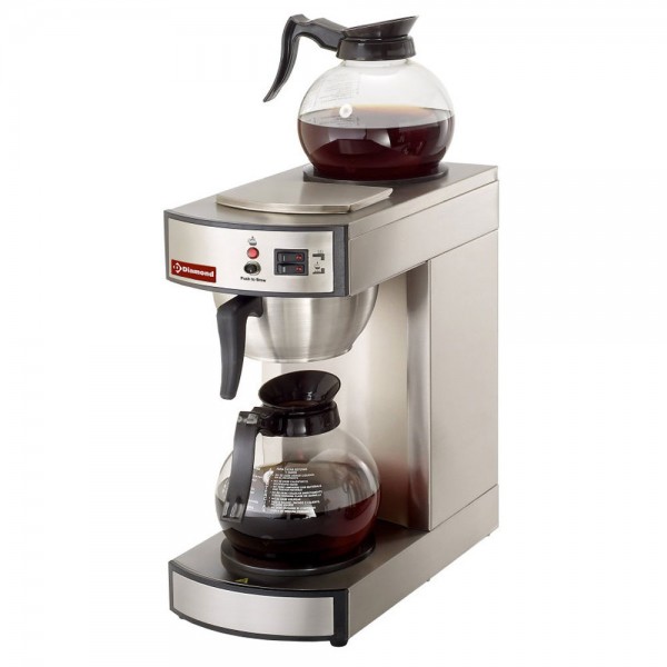 Filterkaffeemaschine, automatisch, 2 Glaskannen 1,8 Liter halbautomatisch