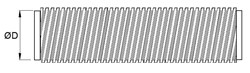 flexibles Aluminiumrohr, Ø 150 mm