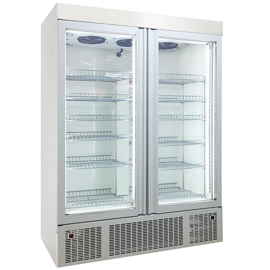 Tiefkühlschrank 1300 Liter mit Glastüren, -2 °C/-25 °C