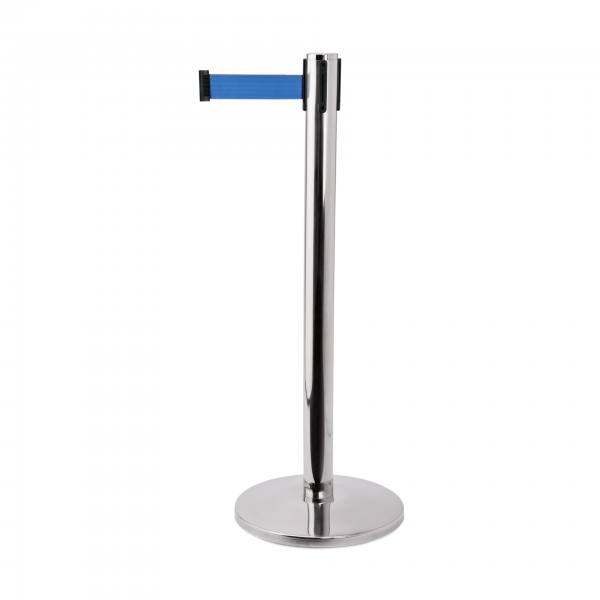 Abgrenzungspfosten silber, blau 2 m Serie Lightflex