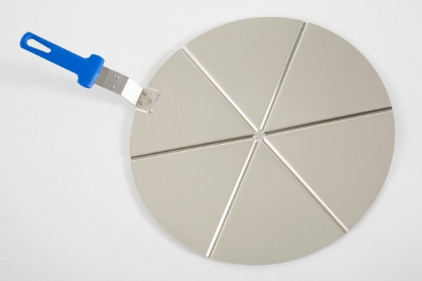 Pizzablech mit Schneidschienen, für 6 Stücke , Ø 450 mm