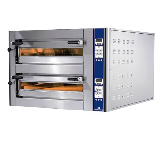 Elektro-Pizzaofen für 6+6 Pizzen ø 350 mm